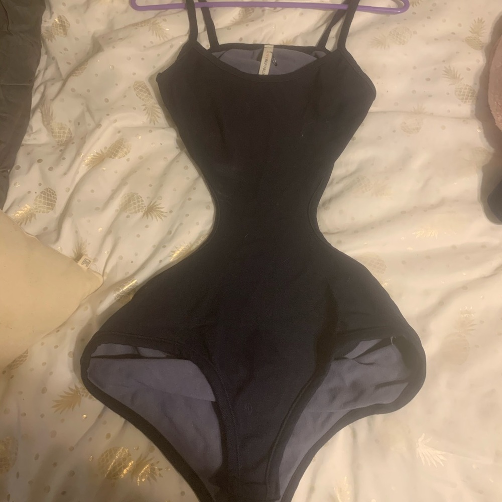 SEXY DENIM CUT OUT BODYSUIT BRAND NEW